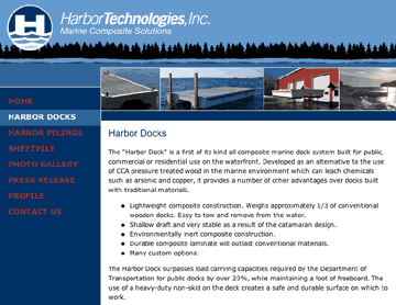 Web design for Harbor Technologies, Inc.